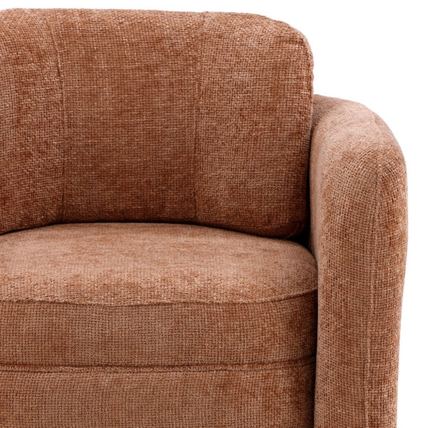 Karina Living Munson Occasional Chair in Clay - Stylish, Durable Accent Seat for Living Rooms & Guest Areas DOV34043-CLAY