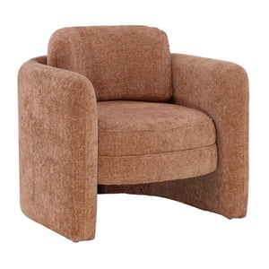 Karina Living Munson Occasional Chair in Clay - Stylish, Durable Accent Seat for Living Rooms & Guest Areas DOV34043-CLAY