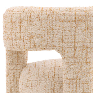 Dovetail Bowie Occasional Chair Ginger Sonoma Ginger Tweed Fabric and Select Hardwood Frame DOV34049-GING