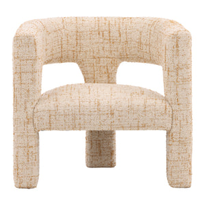 Dovetail Bowie Occasional Chair Ginger Sonoma Ginger Tweed Fabric and Select Hardwood Frame DOV34049-GING