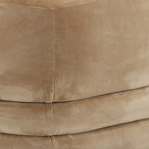 Karina Living Jonie Swivel Chair in Warm Camel Basketweave - Elegant Comfort for Dining or Living Spaces DOV34059-CAML