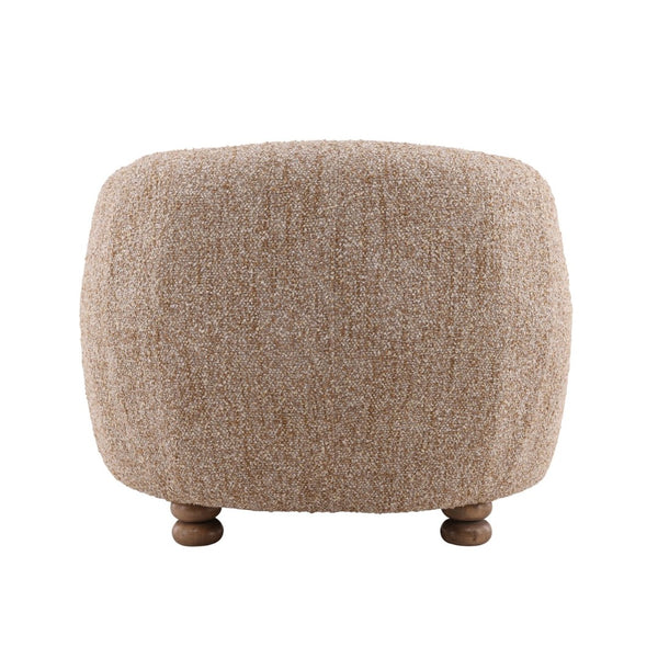Karina Living Peggy Occasional Chair in Multi-Tone Boucle – Stylish Comfort with Rubberwood Legs for Any Space DOV34062-BRWN
