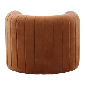 Karina Living Bobbie Occasional Chair in Opal Ginger Velvet - Stylish, Durable Accent Seating for Any Room DOV34064-GING