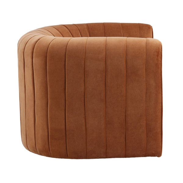 Karina Living Bobbie Occasional Chair in Opal Ginger Velvet - Stylish, Durable Accent Seating for Any Room DOV34064-GING
