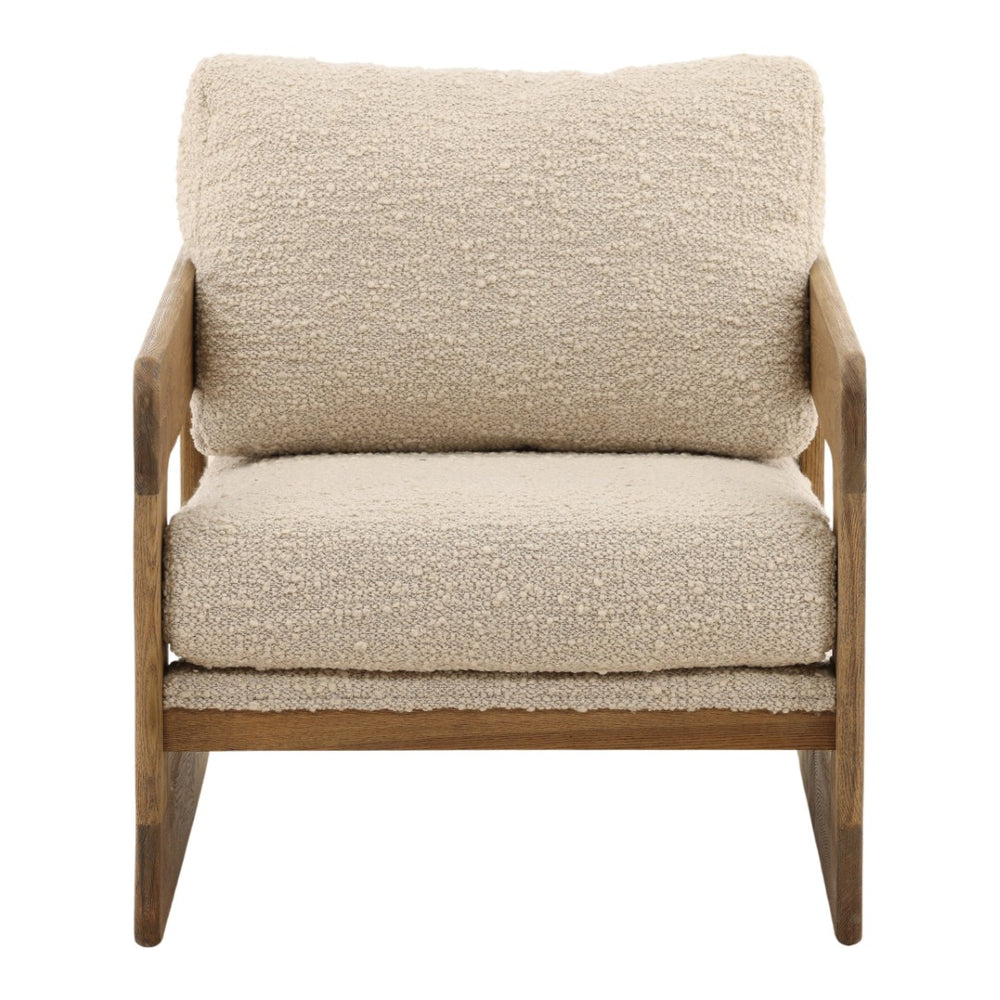 Karina Living Malia Occasional Chair: Cozy Boucle Upholstery & Sturdy Birch Frame for Modern Living Spaces DOV34071-BRCH