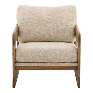 Karina Living Malia Occasional Chair: Cozy Boucle Upholstery & Sturdy Birch Frame for Modern Living Spaces DOV34071-BRCH