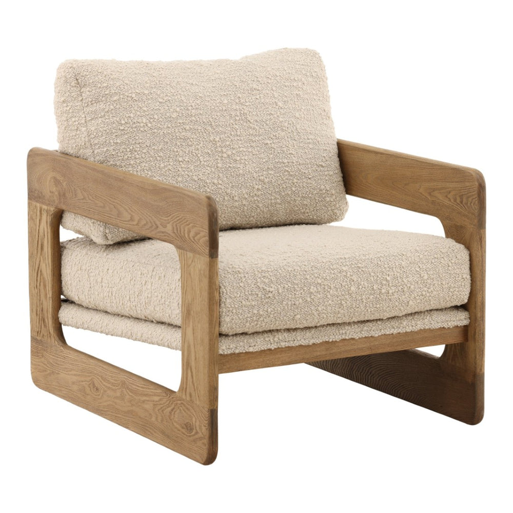 Karina Living Malia Occasional Chair: Cozy Boucle Upholstery & Sturdy Birch Frame for Modern Living Spaces DOV34071-BRCH