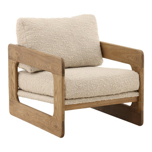 Karina Living Malia Occasional Chair: Cozy Boucle Upholstery & Sturdy Birch Frame for Modern Living Spaces DOV34071-BRCH