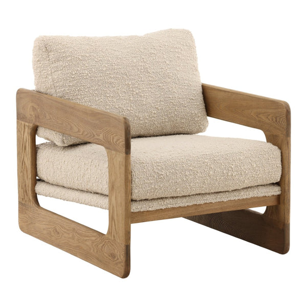 Karina Living Malia Occasional Chair: Cozy Boucle Upholstery & Sturdy Birch Frame for Modern Living Spaces DOV34071-BRCH