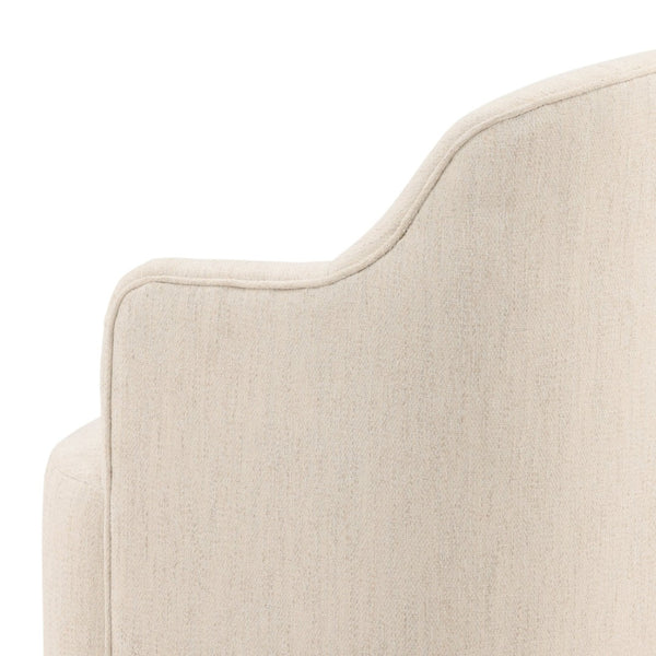 Karina Living Londyn Dining Chair in Avalon Cream - Stylish, Comfortable, and Mobile Seating for Modern Dining Spaces DOV34072-CREM