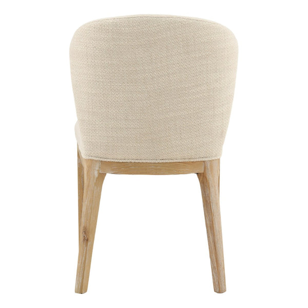 Karina Living Kaelin Dining Chair in Oatmeal - Contemporary Comfort with Solid Ash Wood Legs for Modern Spaces DOV34078-OATM