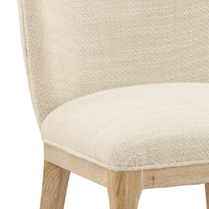 Karina Living Kaelin Dining Chair in Oatmeal - Contemporary Comfort with Solid Ash Wood Legs for Modern Spaces DOV34078-OATM