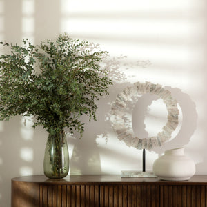 Dovetail Susanna Vase Stoneware - White 