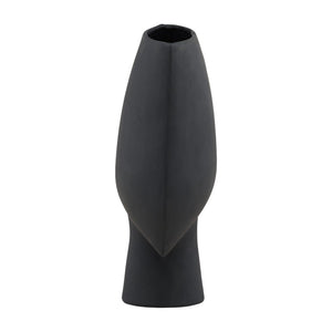 Karina Living Fianna Vase - Elegant Matte Black Terracotta Decorative Piece for Modern & Classic Home Interiors DOV36041-BLCK