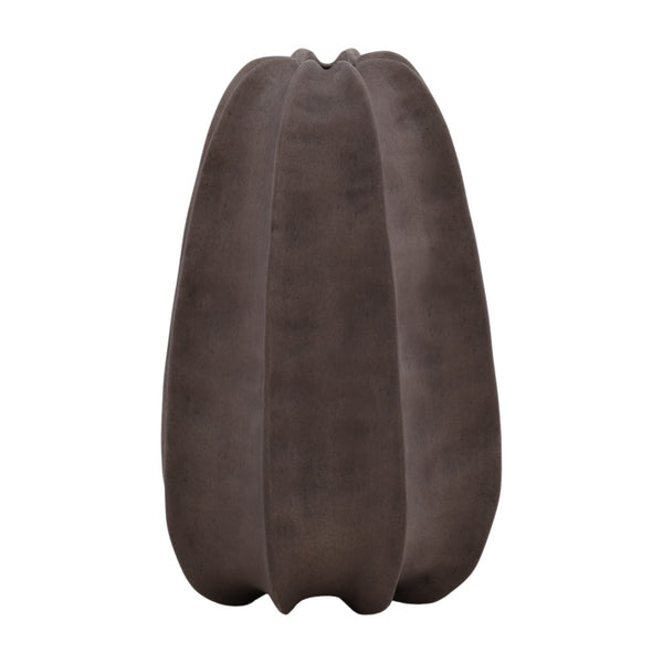 Karina Living Gwynn Terracotta Vase in Rich Brown Glaze - Timeless Focal Point for Any Home Décor Style DOV36044-BRWN