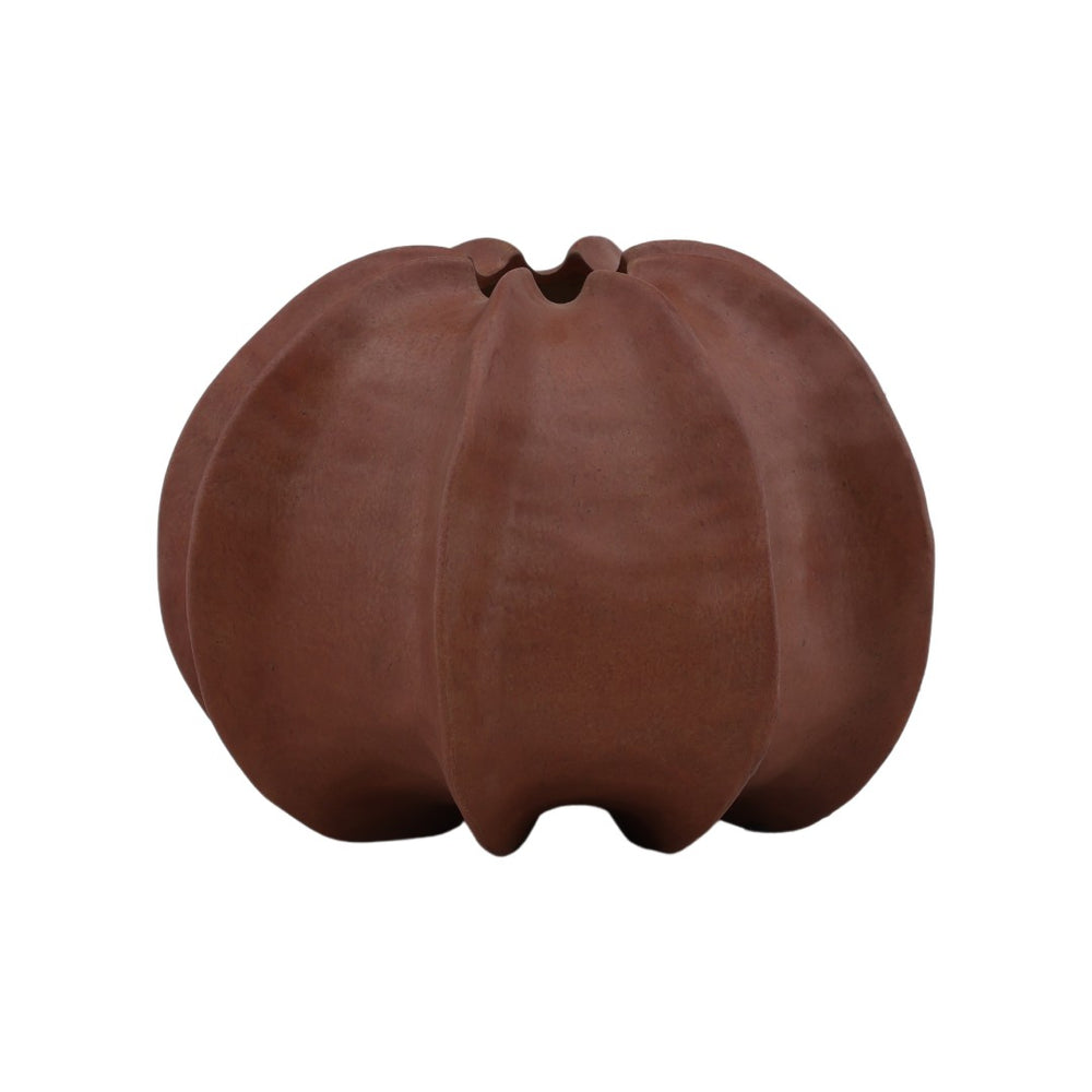 Karina Living Brynn Terracotta Vase - Rustic Modern Decor Accent for Dried Botanicals and Stylish Interiors DOV36046-TERR