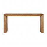 Dovetail Sonya Console Table Natl Natural Finish Solid Reclaimed Pine Wood DOV38039-NATL