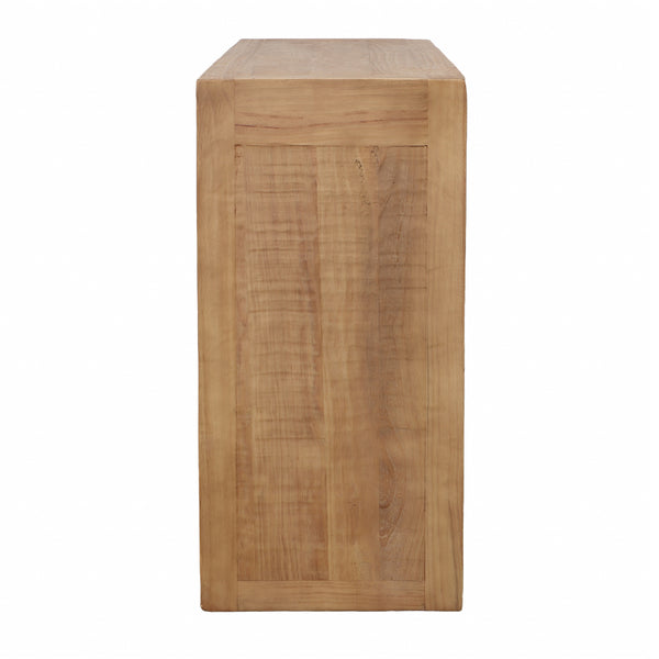 Dovetail Sonya Console Table Natl Natural Finish Solid Reclaimed Pine Wood DOV38039-NATL