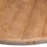 Dovetail Cabrera Round Dining Table Reclaimed Pine Wood - Natural 