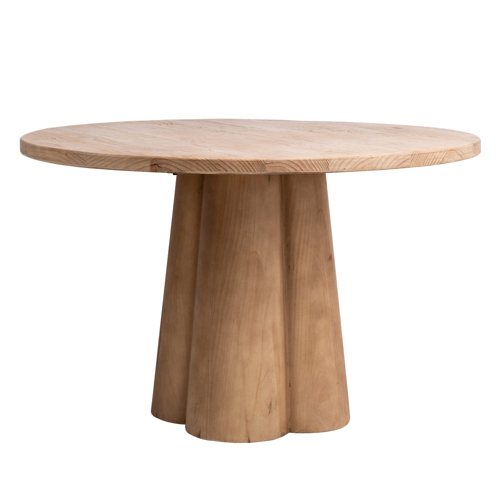 Dovetail Sylmar Dining Table Natural Finish Solid Reclaimed Pine Wood DOV38071NA