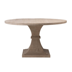 Dovetail Geniva Dining Table Light Warm Wash Sealed Finish Reclaimed Pine Wood DOV38075