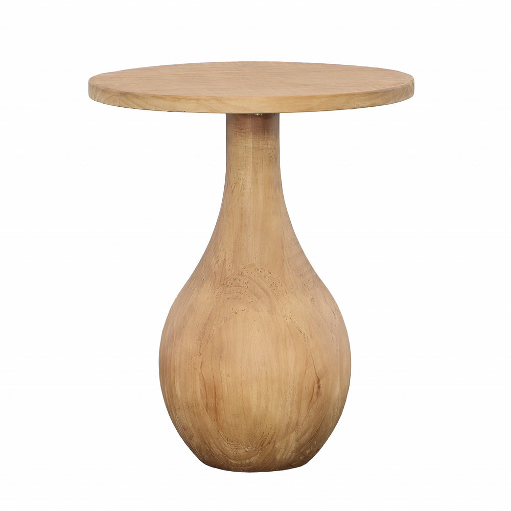 Dovetail Mila Side table Natural Finish Pine Wood DOV38083