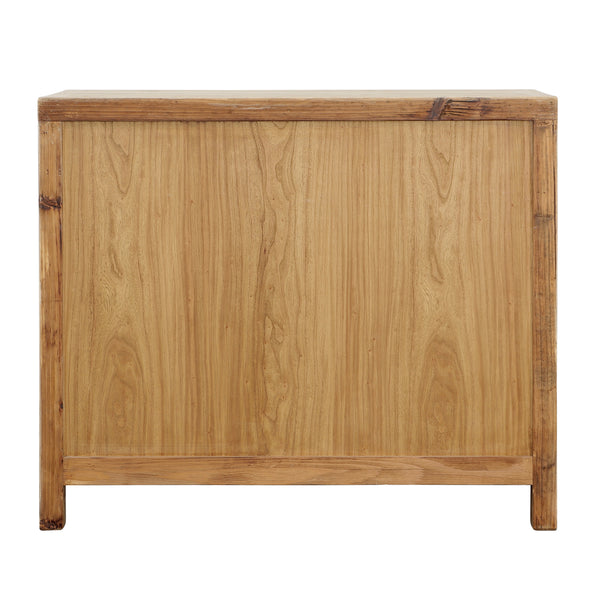 Dovetail Merwin Sideboard Light and Natural Warm Wash Finish Reclaimed Pine Wood DOV38084