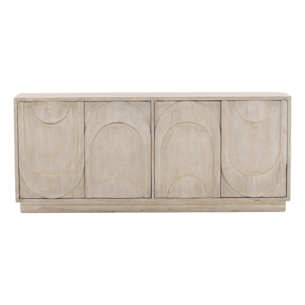 Dovetail Riley Sideboard Light Warm Wash Light Warm Wash Reclaimed Pine Wood DOV38107-LTWW