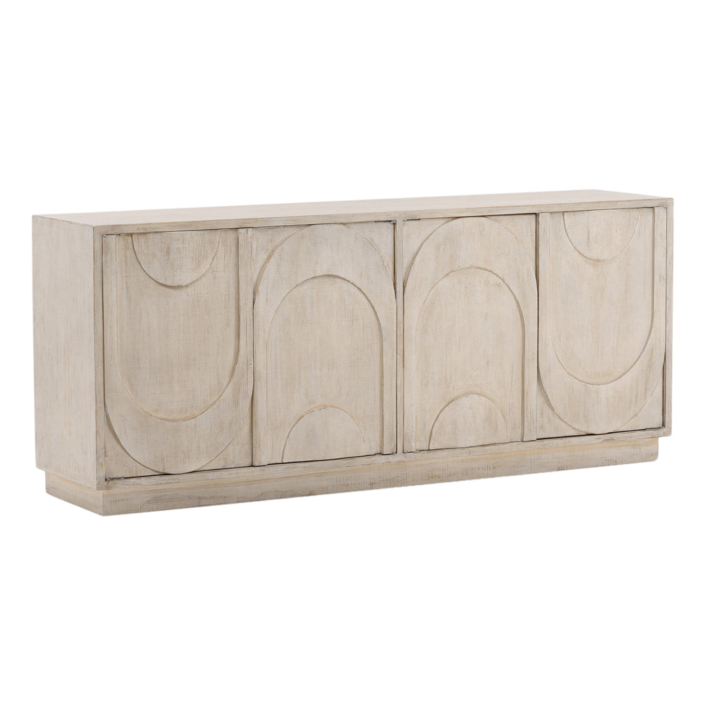 Dovetail Riley Sideboard Light Warm Wash Light Warm Wash Reclaimed Pine Wood DOV38107-LTWW