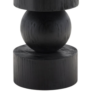 Dovetail Jareth Dining Table Matte Black Matte Black Reclaimed Pine Wood DOV38111-BLCK
