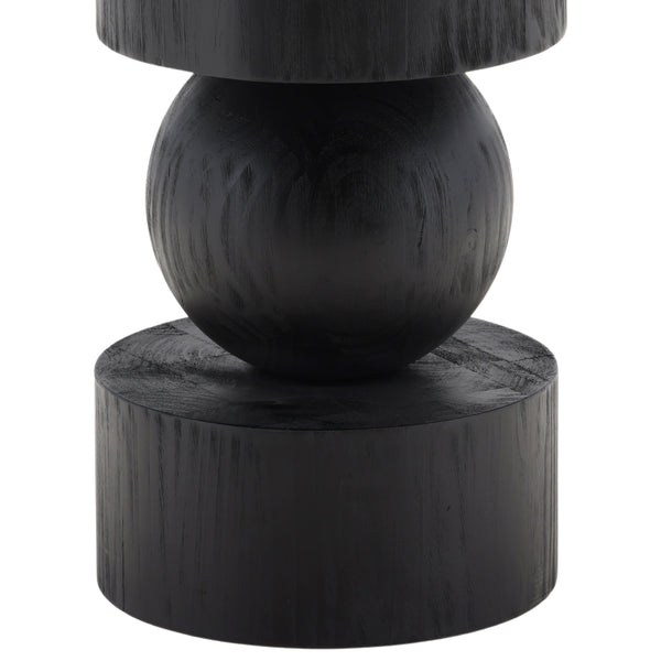 Dovetail Jareth Dining Table Matte Black Matte Black Reclaimed Pine Wood DOV38111-BLCK