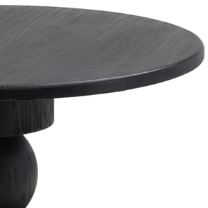 Dovetail Jareth Dining Table Matte Black Matte Black Reclaimed Pine Wood DOV38111-BLCK