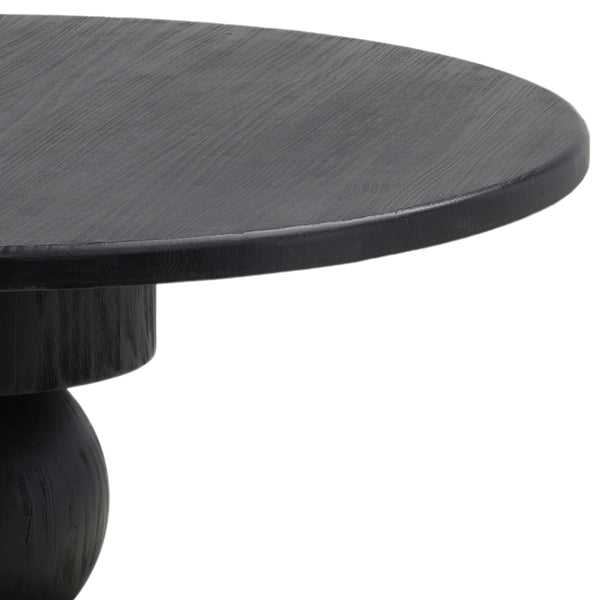 Dovetail Jareth Dining Table Matte Black Matte Black Reclaimed Pine Wood DOV38111-BLCK