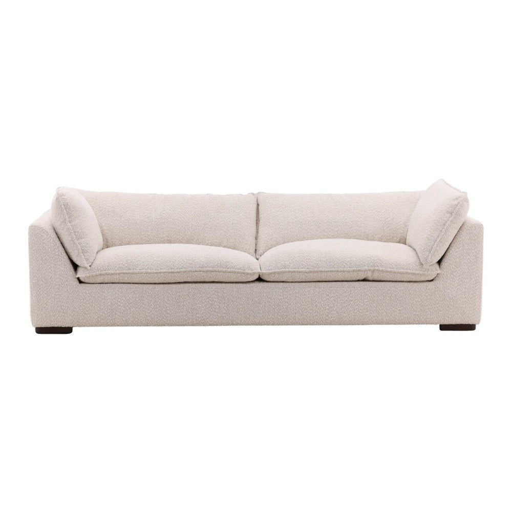 Karina Living Ramona Sofa Cream - Luxurious Chenille Upholstery, Solid Wood Frame, Perfect for Modern & Classic Decor DOV39000-CREM