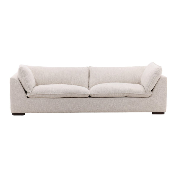 Karina Living Ramona Sofa Cream - Luxurious Chenille Upholstery, Solid Wood Frame, Perfect for Modern & Classic Decor DOV39000-CREM