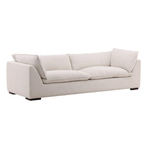 Karina Living Ramona Sofa Cream - Luxurious Chenille Upholstery, Solid Wood Frame, Perfect for Modern & Classic Decor DOV39000-CREM