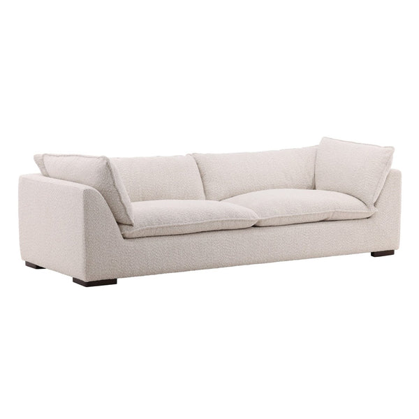 Karina Living Ramona Sofa Cream - Luxurious Chenille Upholstery, Solid Wood Frame, Perfect for Modern & Classic Decor DOV39000-CREM