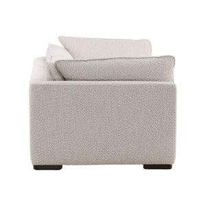 Karina Living Ramona Sofa Cream - Luxurious Chenille Upholstery, Solid Wood Frame, Perfect for Modern & Classic Decor DOV39000-CREM