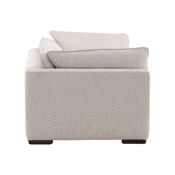 Karina Living Ramona Sofa Cream - Luxurious Chenille Upholstery, Solid Wood Frame, Perfect for Modern & Classic Decor DOV39000-CREM