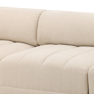 Karina Living Magda Sofa Oatmeal - Elegant Two-Tone Basketweave Upholstery for Timeless Living Room Comfort DOV39004-OATM