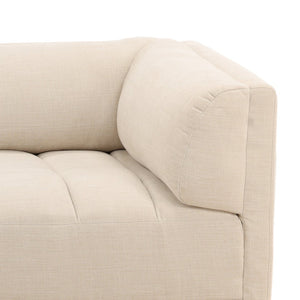 Karina Living Magda Sofa Oatmeal - Elegant Two-Tone Basketweave Upholstery for Timeless Living Room Comfort DOV39004-OATM