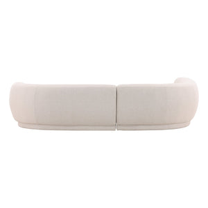 Karina Living Lake Chaise Sectional in Frio Cream – Luxurious Comfort, Stylish Design & Durable Upholstery DOV39006L-CREM