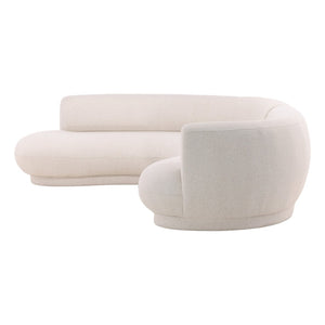 Karina Living Lake Chaise Sectional in Frio Cream – Luxurious Comfort, Stylish Design & Durable Upholstery DOV39006L-CREM
