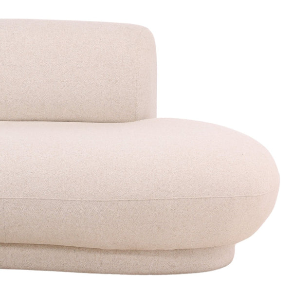 Karina Living Lake Chaise Sectional in Frio Cream - Modern Comfort with Durable Performance Fabric for Any Space DOV39006R-CREM