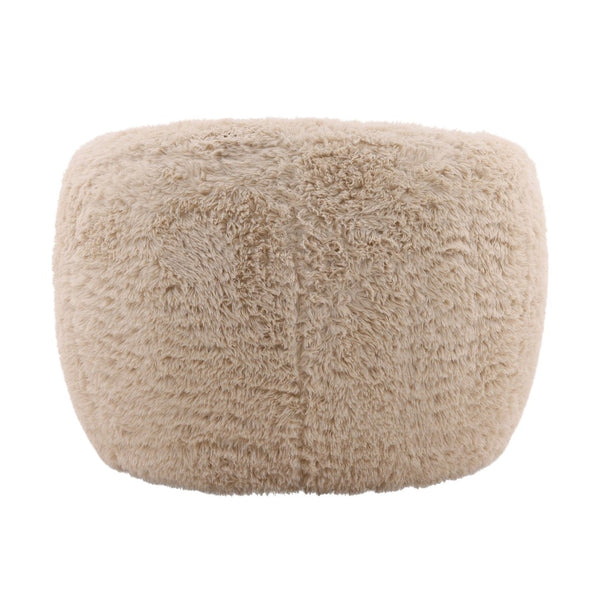 Karina Living Caitlin Cream Faux Fur Occasional Chair – Plush Comfort & Contemporary Style for Any Room Decor DOV39011-CREM