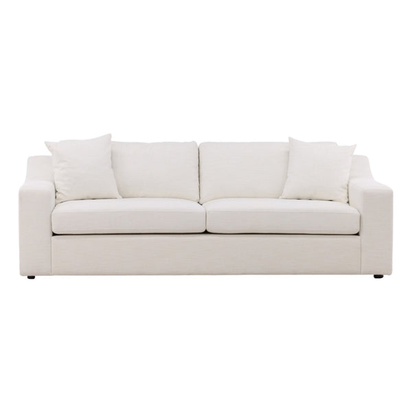 Karina Living Emma Sofa - Elegant Cream Upholstered Tweed Sofa with Comfort & Modern Design for Stylish Interiors Field Cream DOV39015-CREM