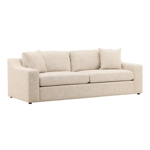 Karina Living Emma Sofa - Elegant Cream Upholstered Tweed Sofa with Comfort & Modern Design for Stylish Interiors Field Fawn DOV39015-FAWN