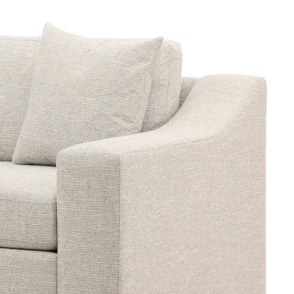 Karina Living Emma Sofa - Elegant Cream Upholstered Tweed Sofa with Comfort & Modern Design for Stylish Interiors Field Cloud DOV39015-GREY
