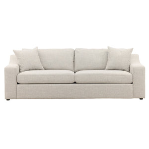 Karina Living Emma Sofa - Elegant Cream Upholstered Tweed Sofa with Comfort & Modern Design for Stylish Interiors Field Cloud DOV39015-GREY