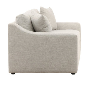 Karina Living Emma Sofa - Elegant Cream Upholstered Tweed Sofa with Comfort & Modern Design for Stylish Interiors Field Cloud DOV39015-GREY